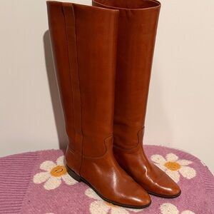 Saks Fifth Avenue Women's Tan Over the Knee Boots